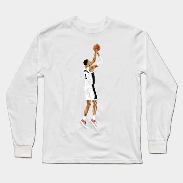 Victor Wembanyama Long Sleeve T-Shirt by knnthmrctn